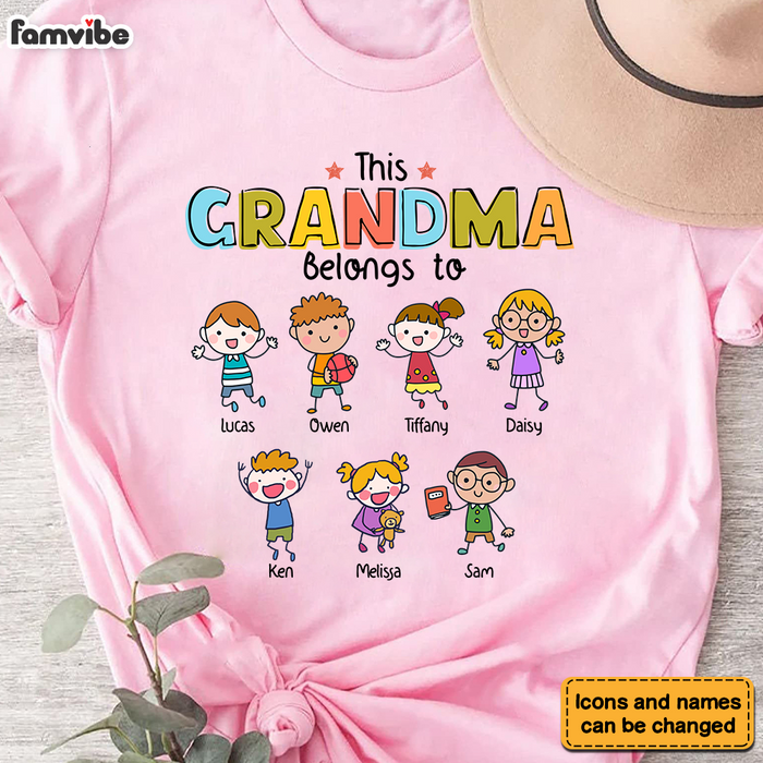 Personalized Grandma Drawing Shirt - Hoodie - Sweatshirt 31853 1