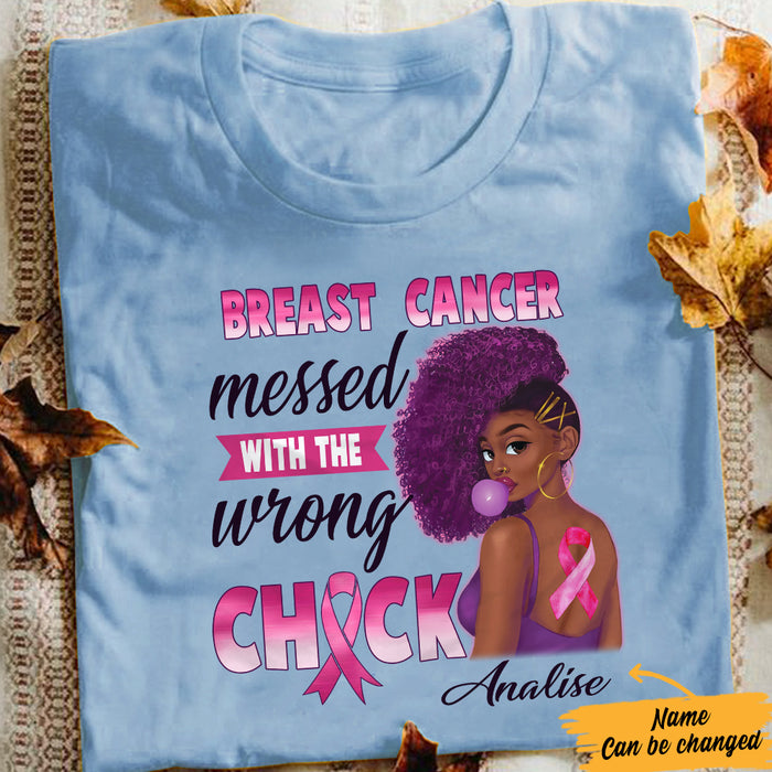 Personalized BWA Breast Cancer Wrong Chick T Shirt AG83 95O57 1