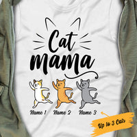 Personalized Cat Mama Cat Mom T Shirt JR261 81O34 thumb 1