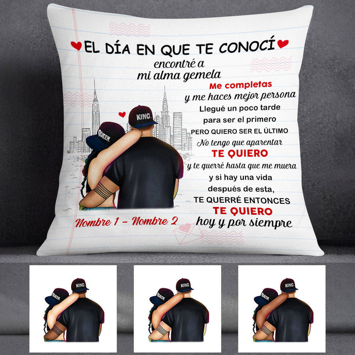 Personalized Couple Spanish Pareja Pillow AP53 26O53 1