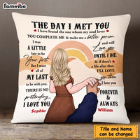 Personalized Couple The Day I Met You Pillow 22698 thumb 1