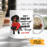 Personalized Don't Judge BWA White Mug JL134 65O47 thumb 1
