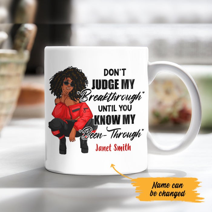 Personalized Don't Judge BWA White Mug JL134 65O47 1