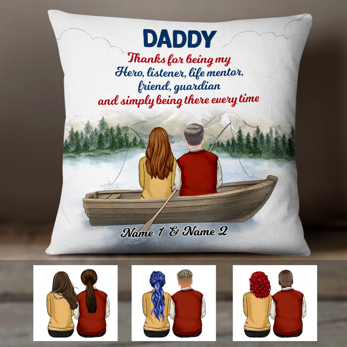 Personalized Dad Grandpa Fishing Pillow AP283 30O47 (Insert Included) 1