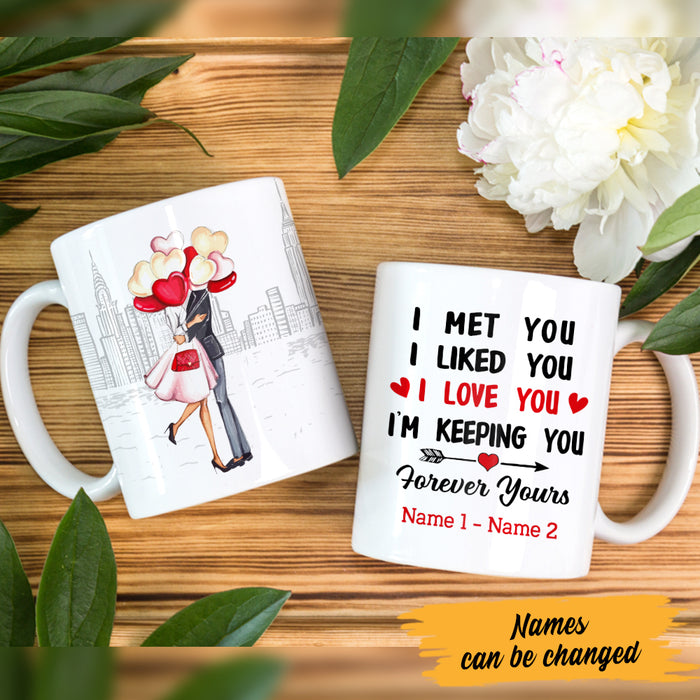Personalized Couple Valentine I'm Keeping You Mug JR212 67O47 1