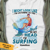 Personalized Surfing White T Shirt JN121 74O53 1