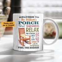 Personalized Porch Rules Mug JN252 95O47 thumb 1