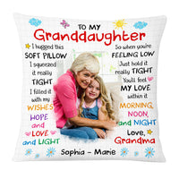 Personalized Gift For Granddaughter Photo Custom Pillow 31498 thumb 1
