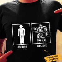 Personalized Gym Fitness Husband Boyfriend Son T Shirt JL11 81O34 thumb 1