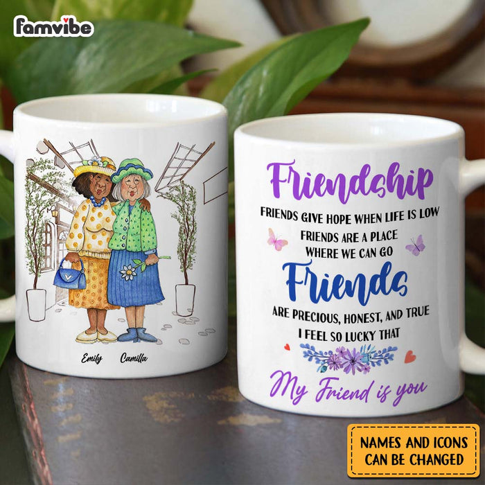 Personalized Friends Gift I Feel So Lucky That  My Friend Is You Mug 31216 1