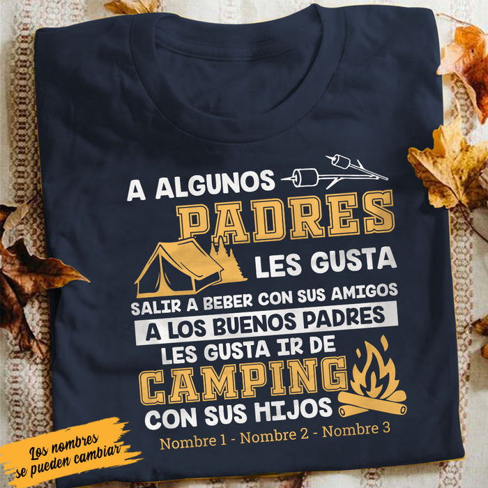 Personalized Dad Camping  Padre Spanish T Shirt AP1413 30O58 1