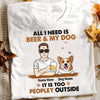 Personalized Dog Dad Too Peopley T Shirt AP201 81O34 1