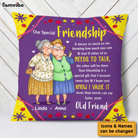 Personalized Gift For Old Friends Gift That I Treasure Pillow 30861 thumb 1