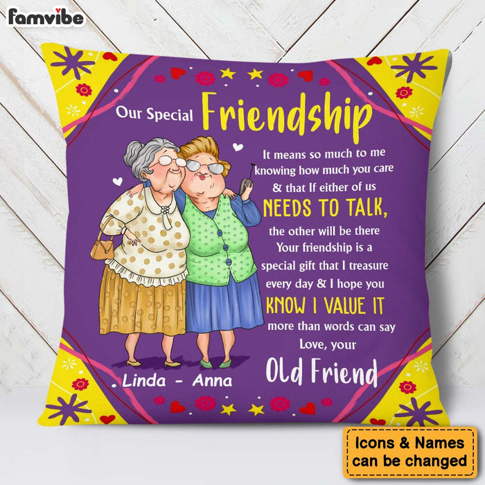 Personalized Gift For Old Friends Gift That I Treasure Pillow 30861 1