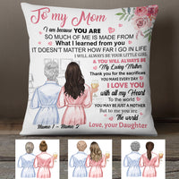 Personalized Mom Grandma You Are My World Pillow MR301 95O34 (Insert Included) thumb 1