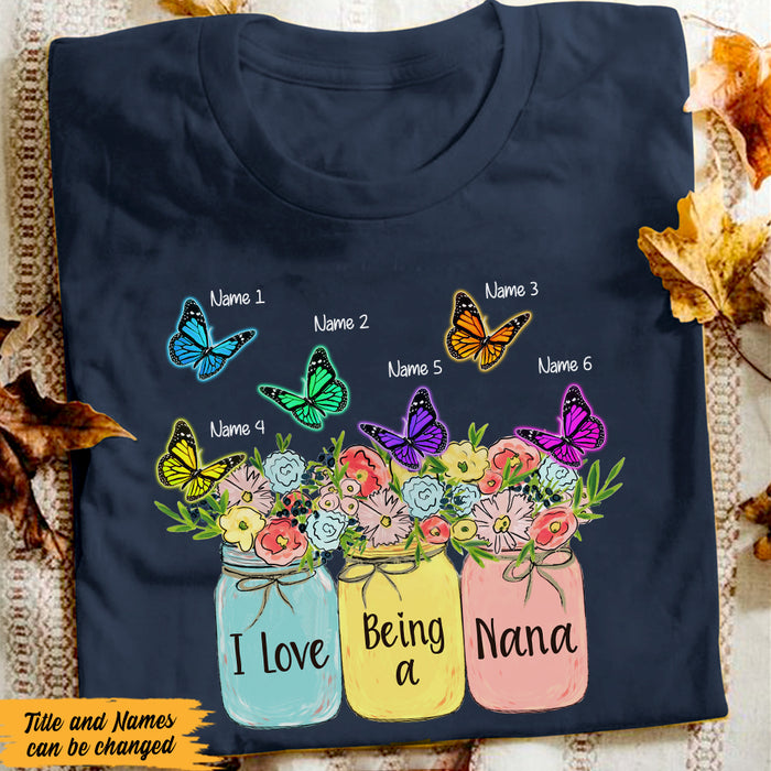 Personalized Love Being Mom Grandma T Shirt MY310 65O47 1