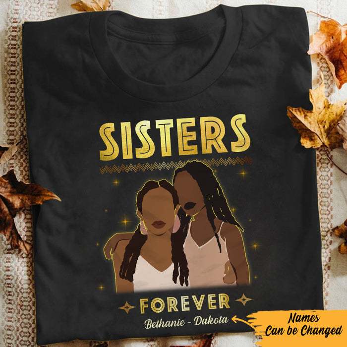 Personalized Sisters Forever BWA Friends T Shirt JL302 28O57 1