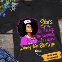 Personalized BWA Living Her Best Life T Shirt AG122 67O47 thumb 1