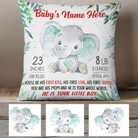 Personalized Mom First Mother Day Elephant Pillow FB222 26O60 (Insert Included) thumb 1