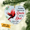 Personalized Cardinal Memorial Mom Dad Heart Ornament NB92 95O53 1