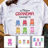 Personalized This Grandma Belongs To Boots T Shirt SB253 65O53 thumb 1