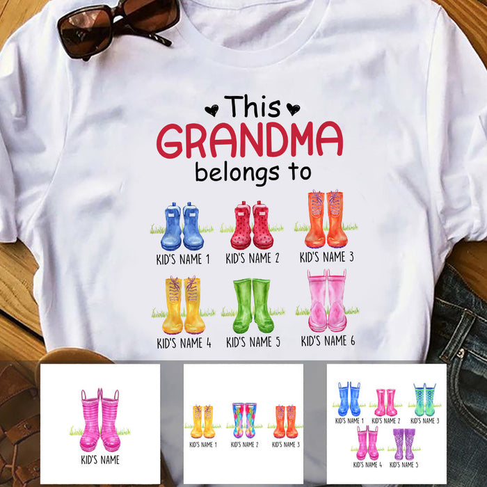 Personalized This Grandma Belongs To Boots T Shirt SB253 65O53 1