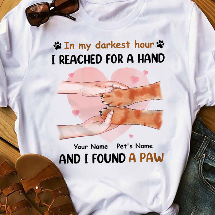 Personalized Dog Mom When I Need A Hand T Shirt MR92 81O58 1
