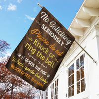 No Soliciting Upset Mom Sign Flag AG174 95O57 thumb 1