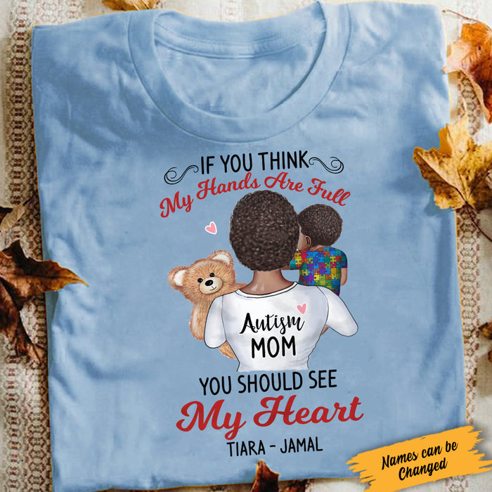 Personalized Autism Mom BWA T Shirt AG32 85O34 1