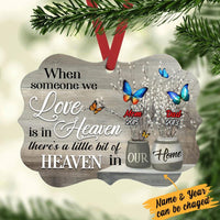 Personalized Butterfly Memorial Mom Dad Benelux Ornament NB131 67O34 thumb 1