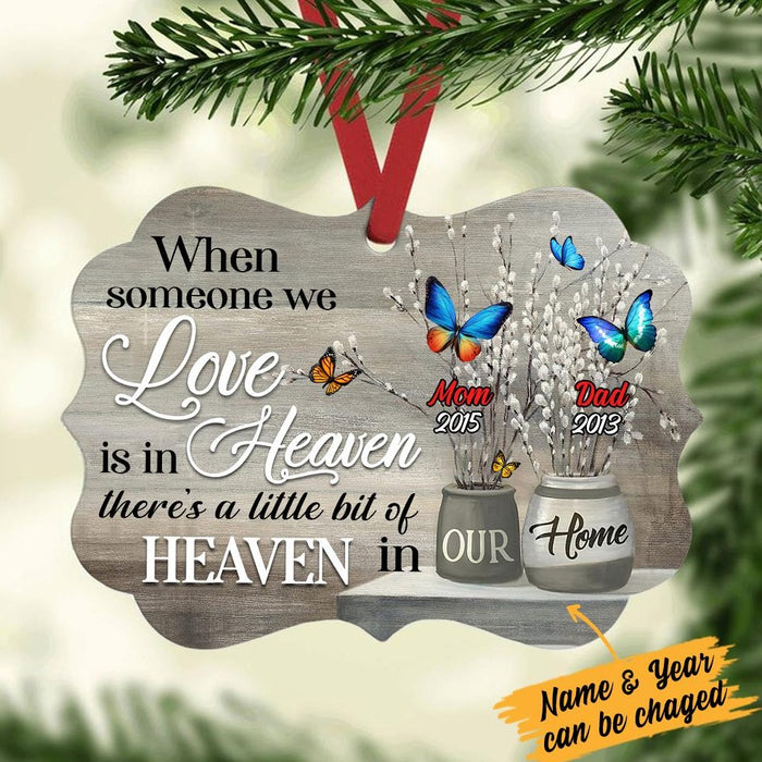 Personalized Butterfly Memorial Mom Dad Benelux Ornament NB131 67O34 1
