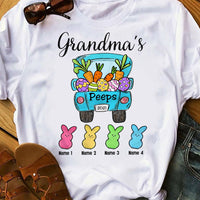 Personalized Grandma Peeps Easter Truck T Shirt FB192 67O53 thumb 1