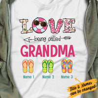 Personalized Mom Grandma Beach T Shirt JN101 26O34 thumb 1