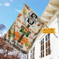 Personalized Thankful Fall Jesus Home Flag AG222 28O47 thumb 1