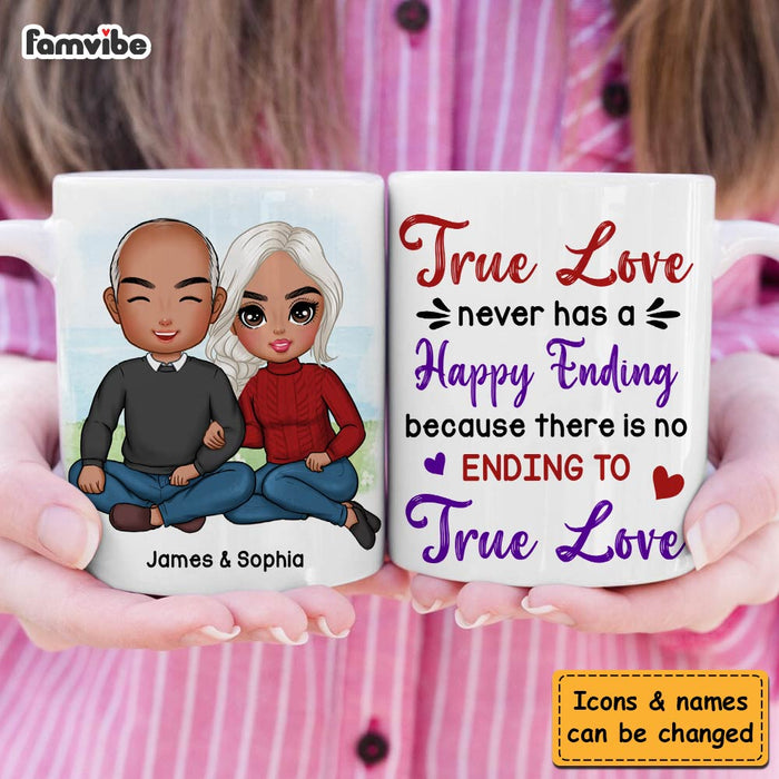 Personalized Couple Gift There Is No Ending To True Love Mug 31239 1