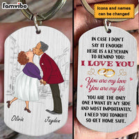 Personalized Couple I Need You Tonight Aluminum Keychain 31466 thumb 1
