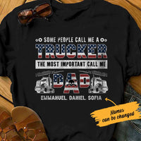Personalized Dad Trucker  T Shirt MY155 95O53 thumb 1