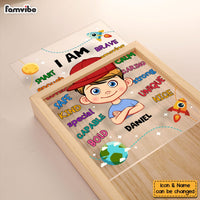 Personalized Gift For Grandson I Am Smart Picture Frame Light Box 31557 thumb 1
