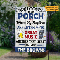 Personalized Backyard Patio Great Music Gardening Flag AG103 95O47 thumb 1