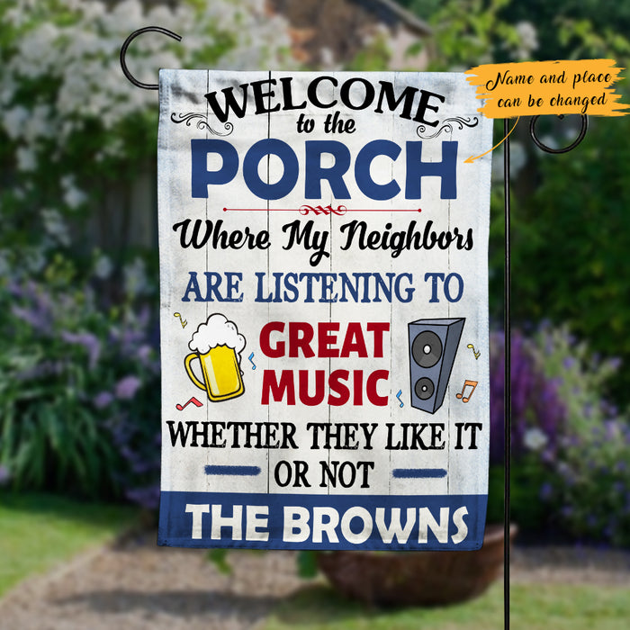 Personalized Backyard Patio Great Music Gardening Flag AG103 95O47 1