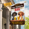 Personalized Dachshund Dog Bar Friendship Is Free Flag AG202 26O53 1