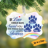 Personalized Dog Cat Memorial Forever Benelux Ornament NB143 81O34 thumb 1