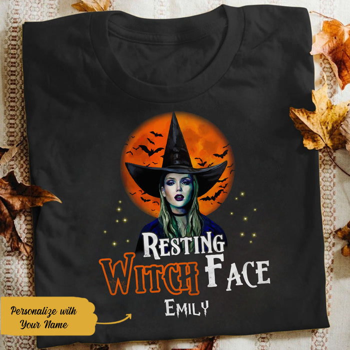 Personalized Resting Witch Face Halloween T Shirt JL141 29O58 1