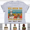 Personalized Deer Hunting Best Buckin Dad Grandpa T Shirt MR202 67O57 1