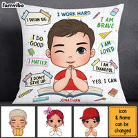 Personalized Gift For Grandson I Dream Big Kids Love Book  Pillow 27613 thumb 1
