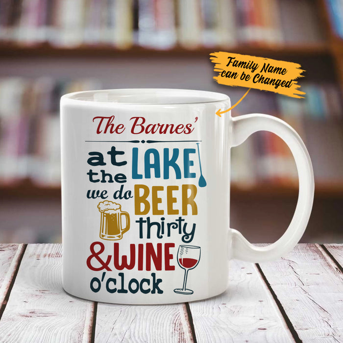 Personalized Lake Beer Wine Mug SJN276 85O34 1
