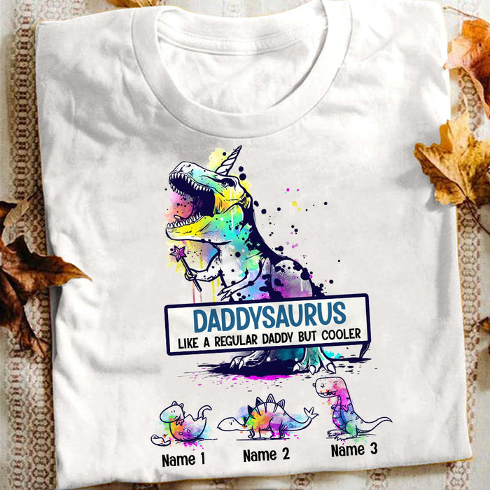 Personalized Dad Grandpa Dinosaur T Shirt MY201 95O34 1