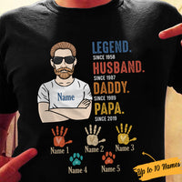 Personalized Grandpa Legend T Shirt MY182 30O34 thumb 1