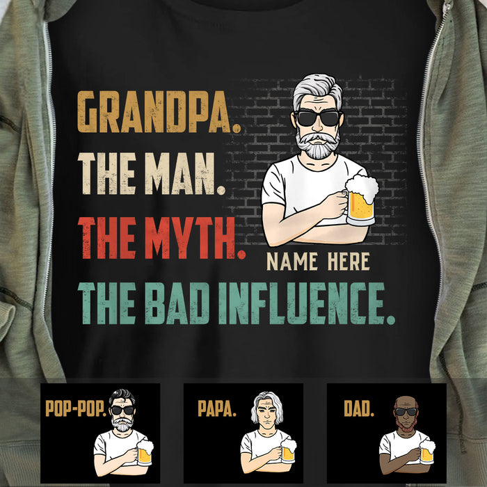 Personalized Dad Grandpa The Man T Shirt MR224 30O57 1