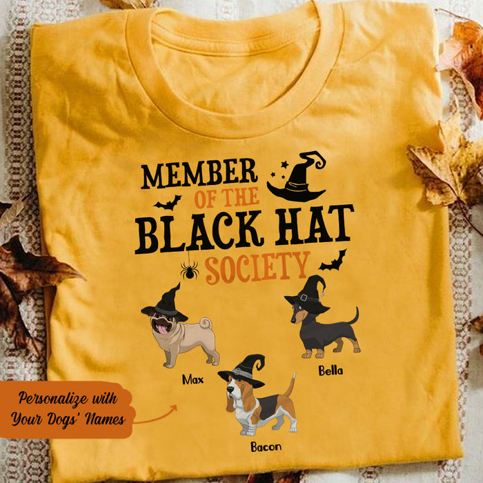 Personalized Halloween Dog The Black Hat Social T Shirt JL243 67O58 1